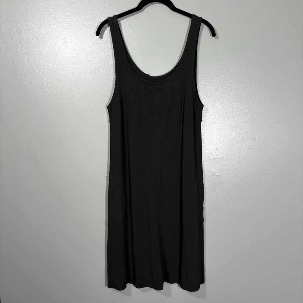 C&C California Women's Black Sleeveless Casual Dress with Pockets - Size Medium